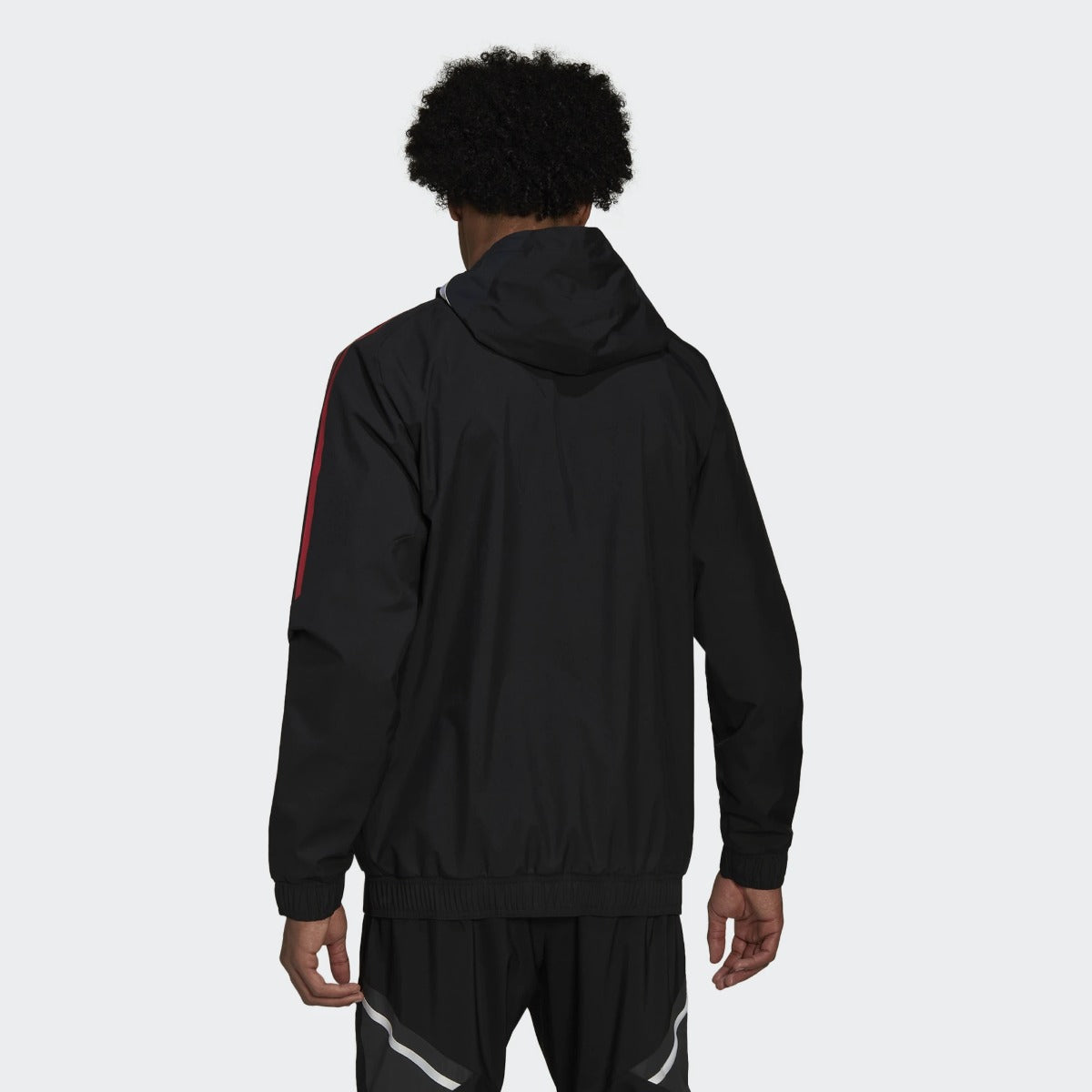 Manchester United Windbreaker Jacket 2022/2023 - Black/Red