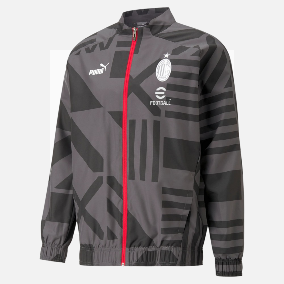 Milan AC 2022/2023 Trainingsjacke – Schwarz/Grau/Rot