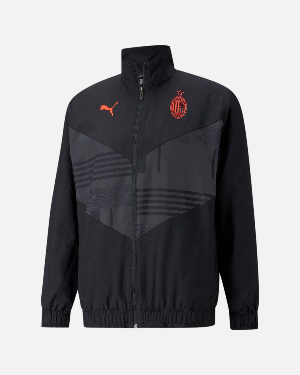 Veste de survêtement Milan AC 2022 - Noir/Rouge