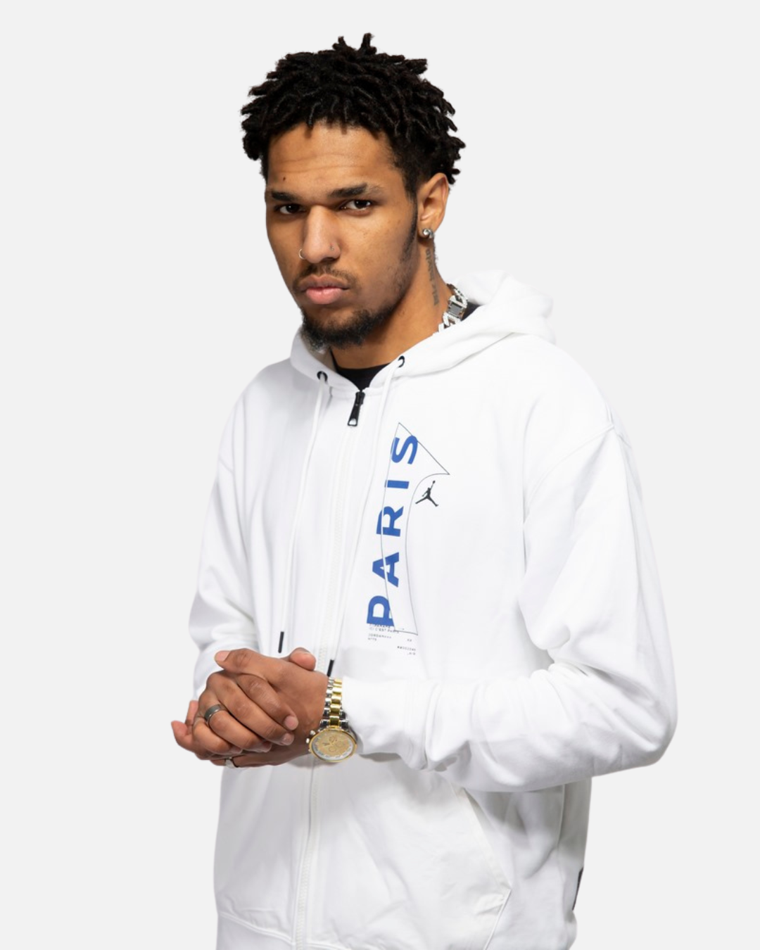 Chaqueta psg jordan best sale blanca