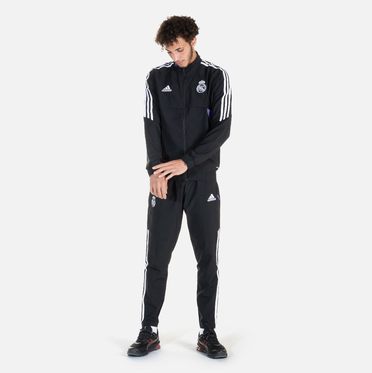 Chándal Real Madrid Condivo 2022/2023 - Negro/Blanco/Morado