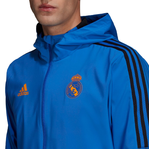 Veste survêtement Real Madrid Tiro 2022 - Bleu/Noir