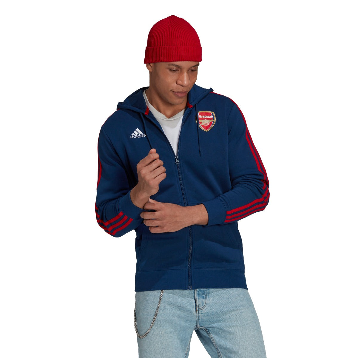 Veste Capuche Arsenal 2021/2022 - Bleu/Rouge