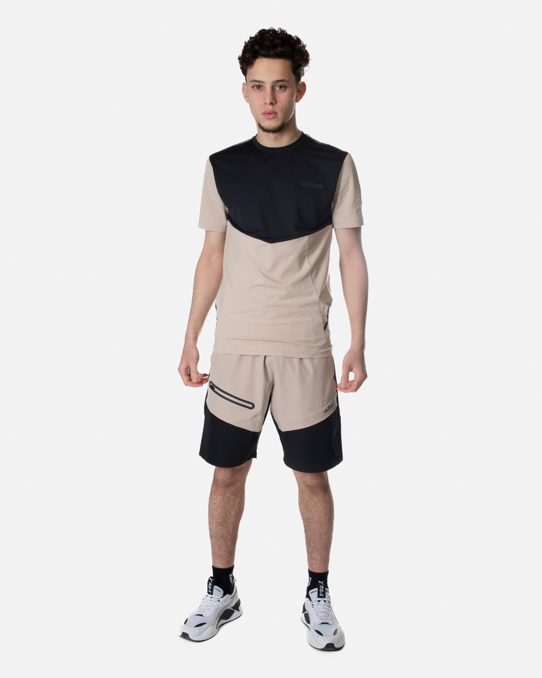 Pantaloncini Scampia Scalare - Beige/Nero