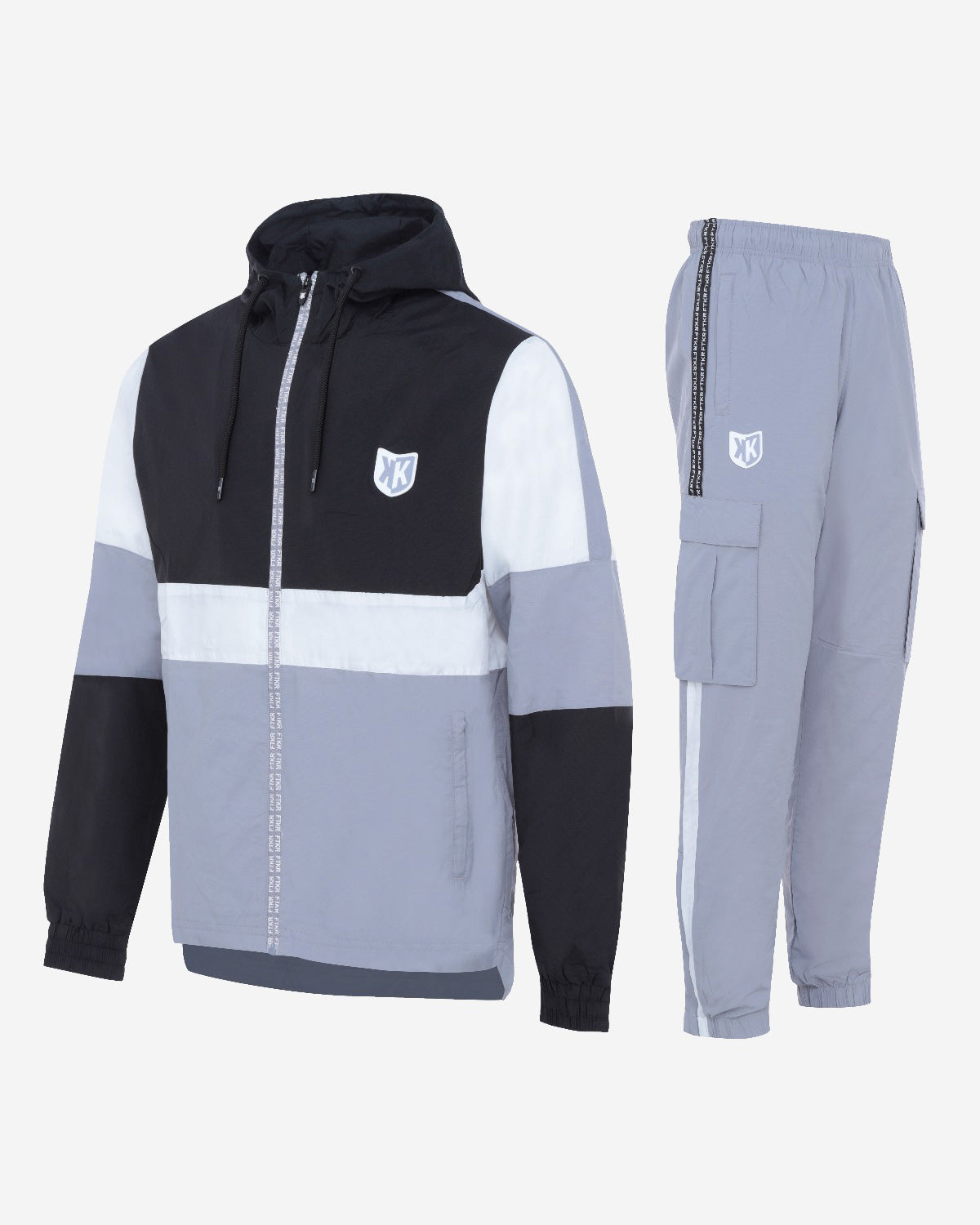FTKR IV Tracksuit Grey Black White Footkorner
