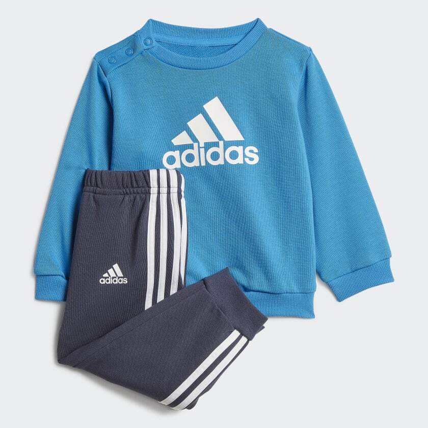 Ensemble de survêtement jogging veste bleu gris enfant - Adidas
