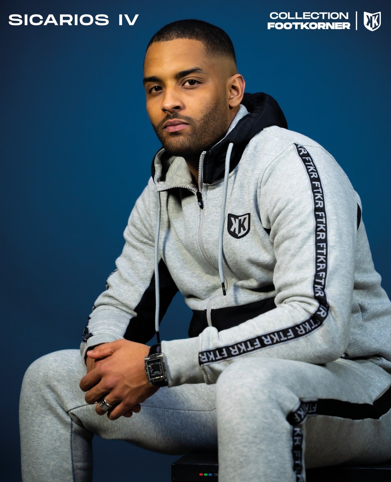 Hoody FK Sicarios IV - Gris/Noir