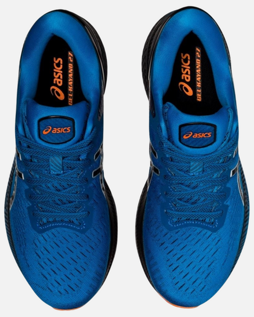 Asics Gel Kayano 27 - Bleu/Noir/Orange - Footkorner