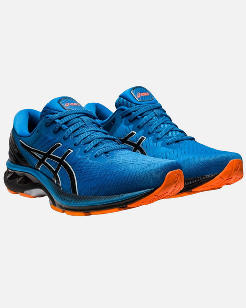 Asics Gel Kayano 27 - Bleu/Noir/Orange - Footkorner