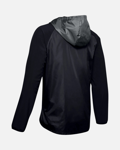 Under Armor Stretch-Woven Hooded Jacket Black - Footkorner
