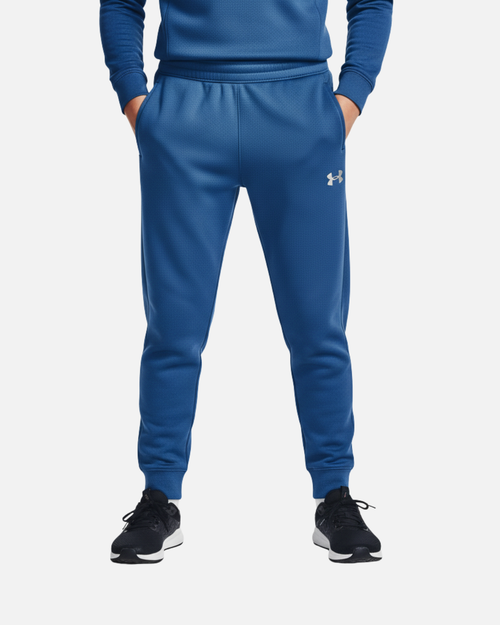 Under Armour RIVAL FLEECE Junior Tracksuit Bottoms - Blue - Footkorner