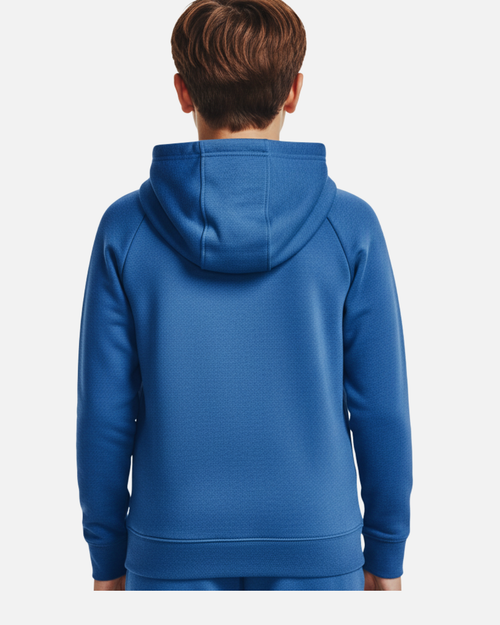 Under Armour RIVAL FLEECE Junior Hoodie - Blue - Footkorner