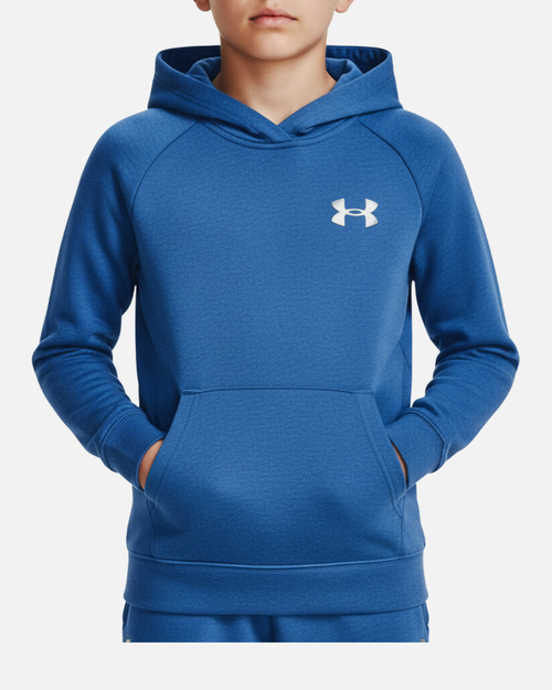 Under Armour RIVAL FLEECE Junior Hoodie - Blue - Footkorner