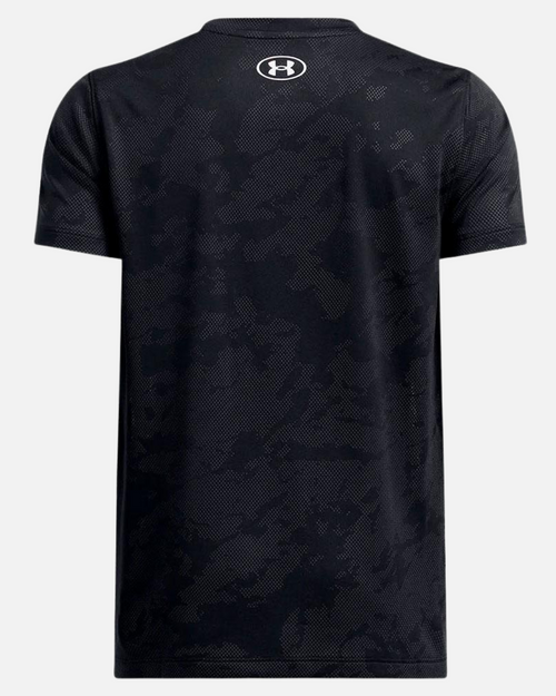 T-shirt Under Armour Tech Jacquard Junior - Noir - Footkorner