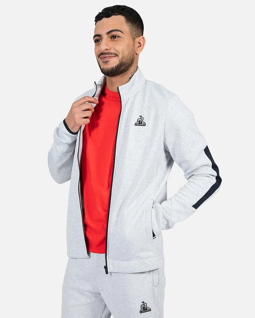 Felpa Le Coq Sportif Tech FZ N°1 - Grigio - Footkorner