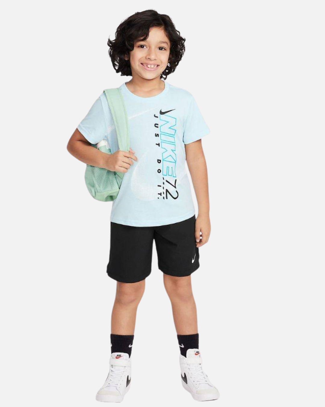 Ensemble T-shirt Short Nike Bébé - Bleu/Noir