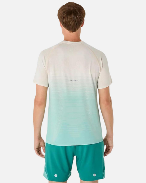 T-shirt Asics Seamless - Blanc/Vert - Footkorner