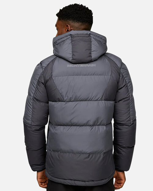 Monterrain Explorer Down Puffer Jacket - Grey/Black - Footkorner