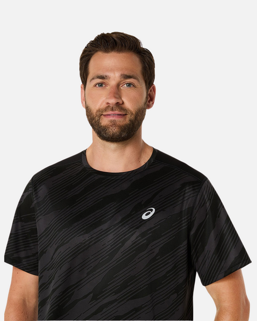 T-shirt Asics Core All Over Print - Nera - Footkorner