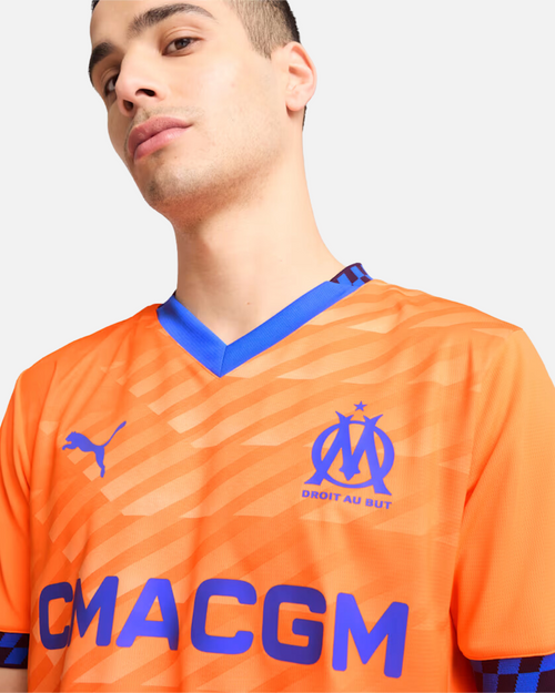 Camiseta TERCERA OM 2024/2025 Naranja/Azul - Footkorner
