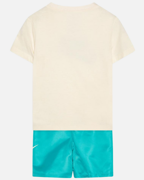 Ensemble T-shirt Short Nike Enfant - Blanc/Bleu - Footkorner