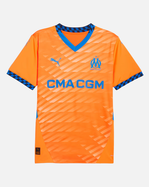 Camiseta TERCERA OM 2024/2025 Naranja/Azul - Footkorner
