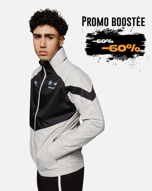 Chaqueta cortavientos BMW Motorsport - Gris/Beige - Footkorner