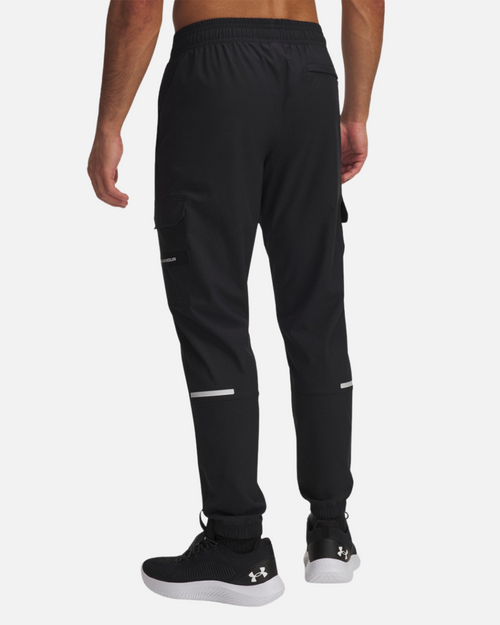 Pantalón Under Armour Tech Utility Woven - Negro/Rosa - Footkorner