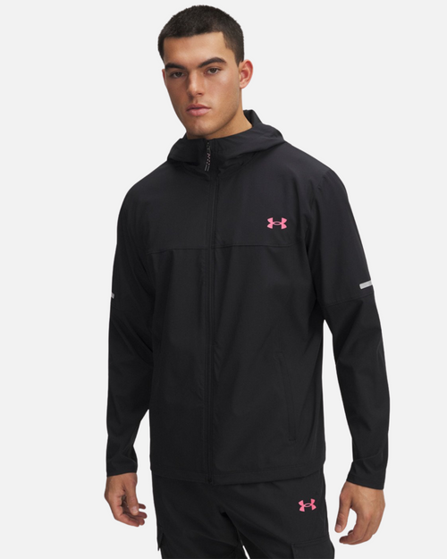 Chaqueta Under Armour Tech Utility Woven - Negro/Rosa - Footkorner