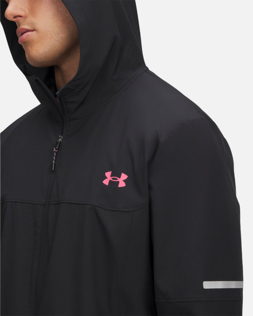 Chaqueta Under Armour Tech Utility Woven - Negro/Rosa - Footkorner
