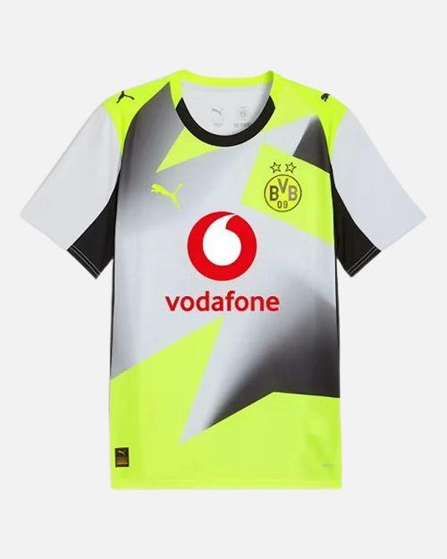 Maillot Extérieur Dortmund 2025/2026 - Jaune/Blanc/Noir - Footkorner