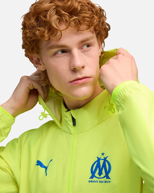 Haut d'entraînement OM All Weather 2025/2026 - Jaune - Footkorner