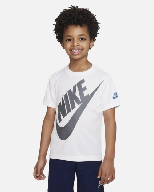 Set maglietta/pantaloncini Nike Sportswear Kids - bianco/blu - Footkorner