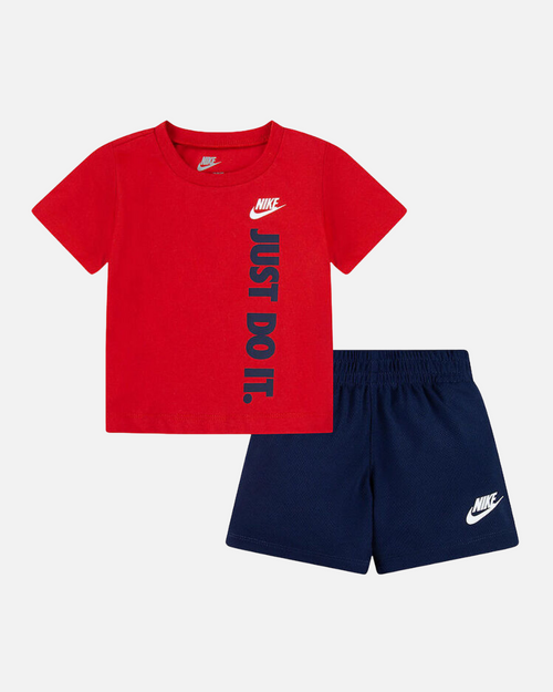 Ensemble T-shirt Short Nike Enfant - Rouge/Bleu - Footkorner