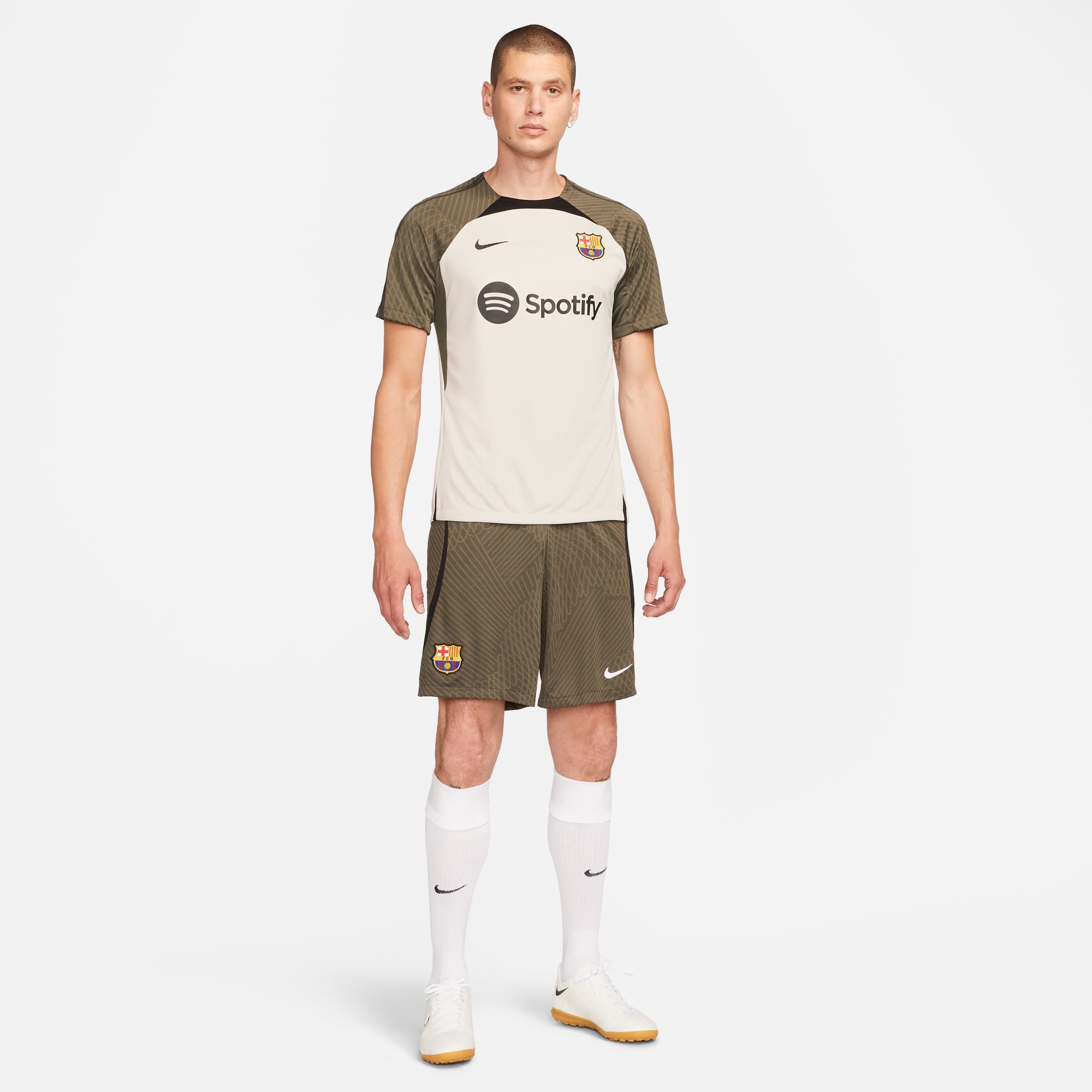 Maillot d'entrainement FC Barcelone 2023/2024 - Beige/Kaki
