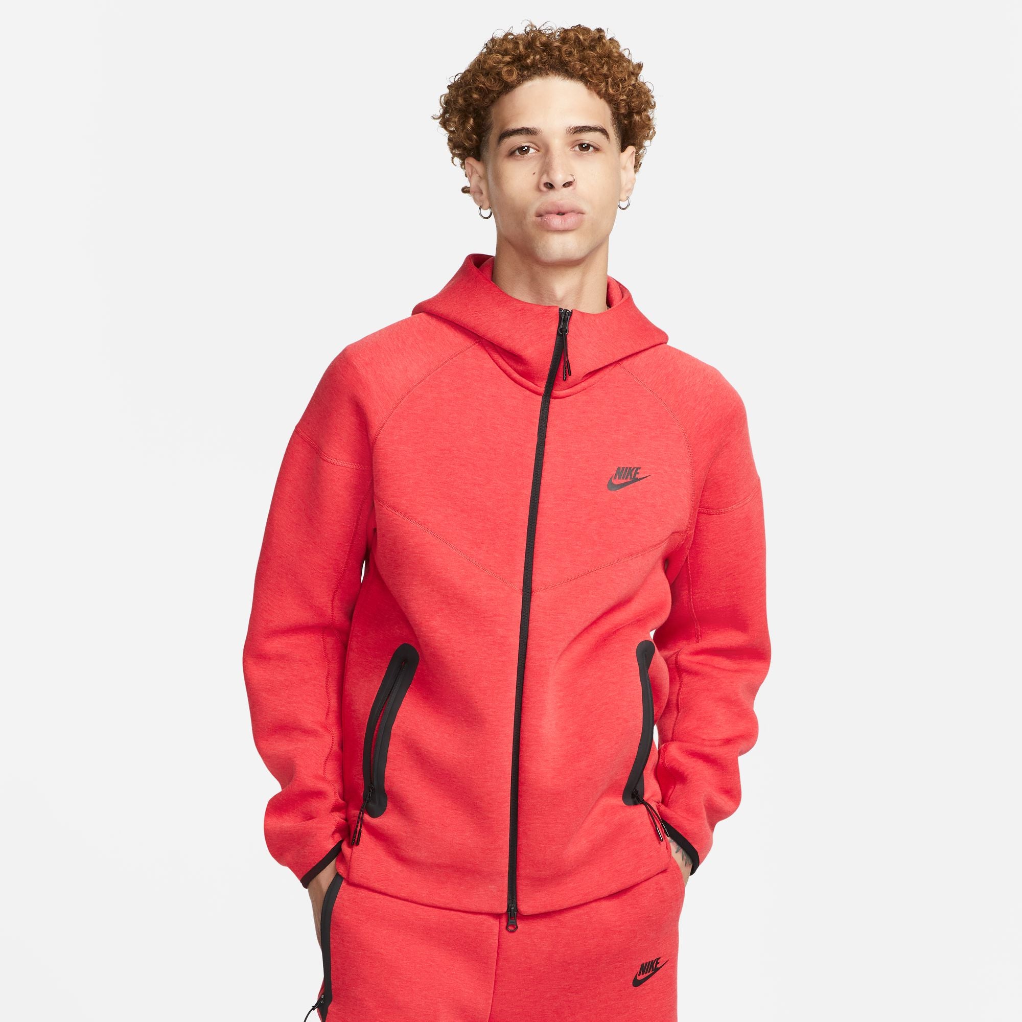 Nike Tech Fleece Windrunner Jacket - Red