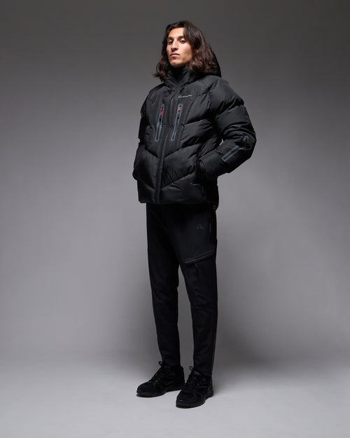 Serramont Steppjacke Cross mit integrierter Kapuze - Schwarz - Footkorner