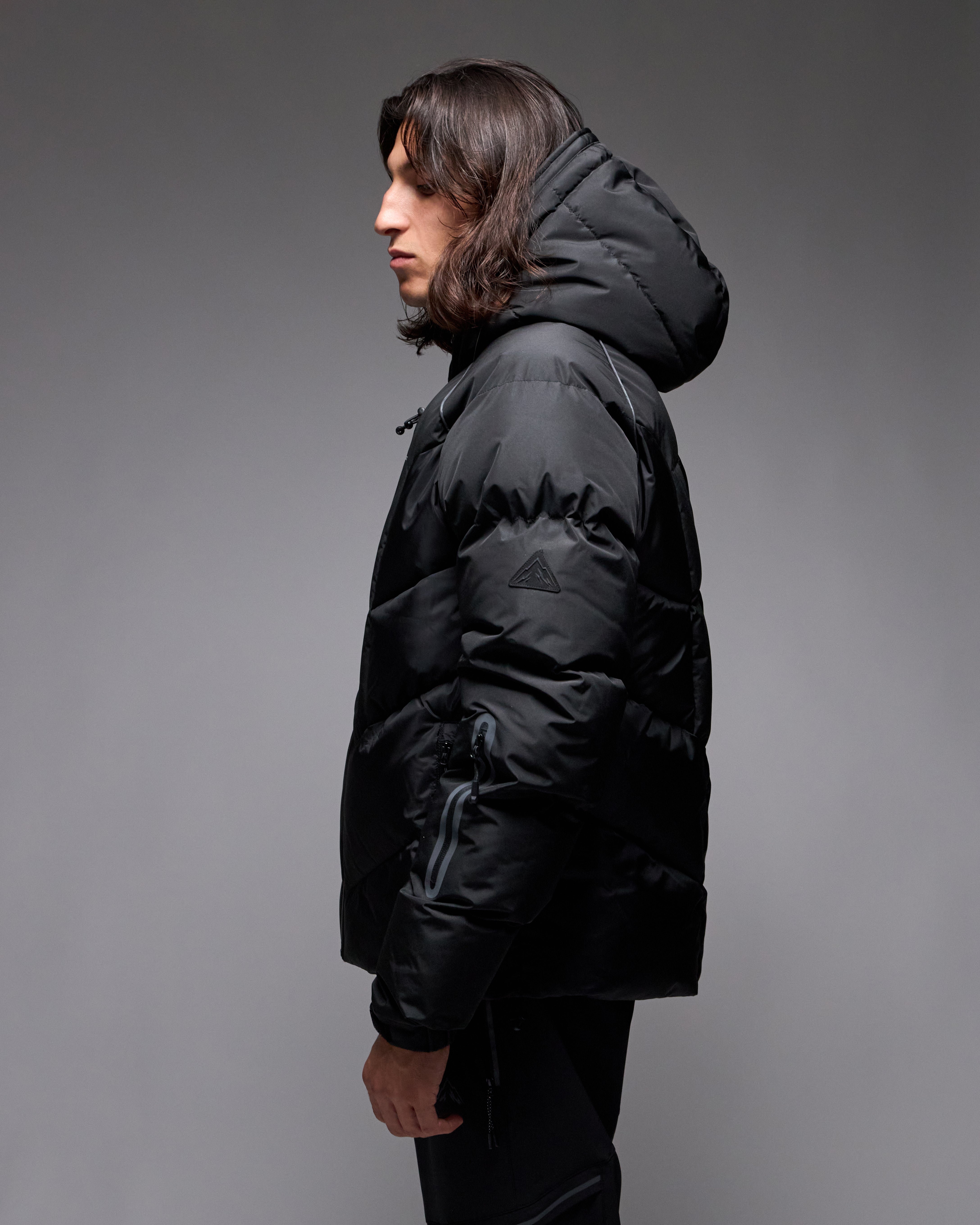 FootkornerSerramont Steppjacke Cross mit integrierter Kapuze - Schwarz