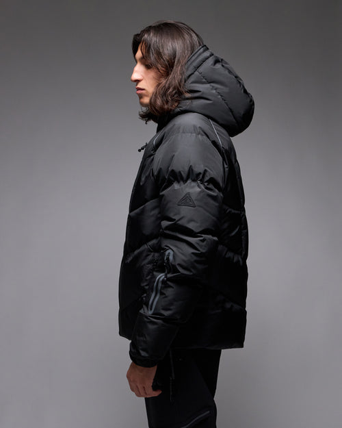 Serramont Steppjacke Cross mit integrierter Kapuze - Schwarz - Footkorner