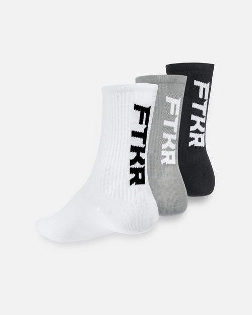 Pack of 3 pairs of FTKR long socks - Multi - Footkorner