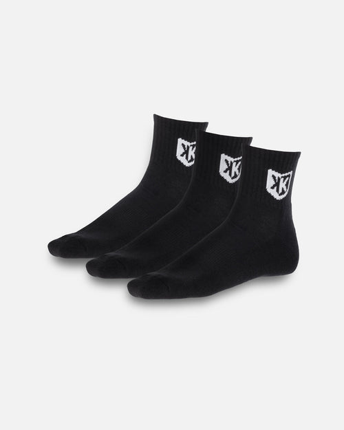 FK 3/4 Socken 3er-Pack - Schwarz - Footkorner
