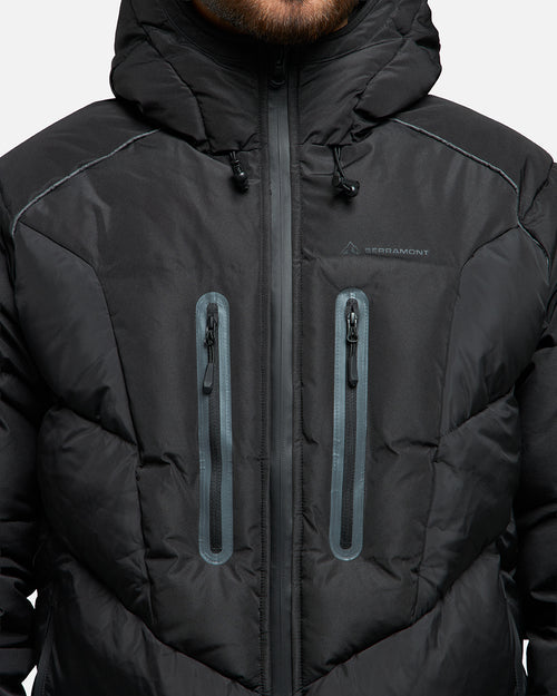 Doudoune Serramont Cross Cagoule intégrée - Noir - Footkorner