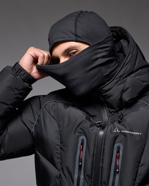 Serramont Steppjacke Cross mit integrierter Kapuze - Schwarz - Footkorner