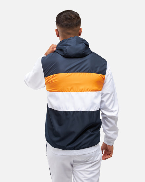 FK Diamond XII Trainingsanzug – Weiß/Marineblau/Orange - Footkorner