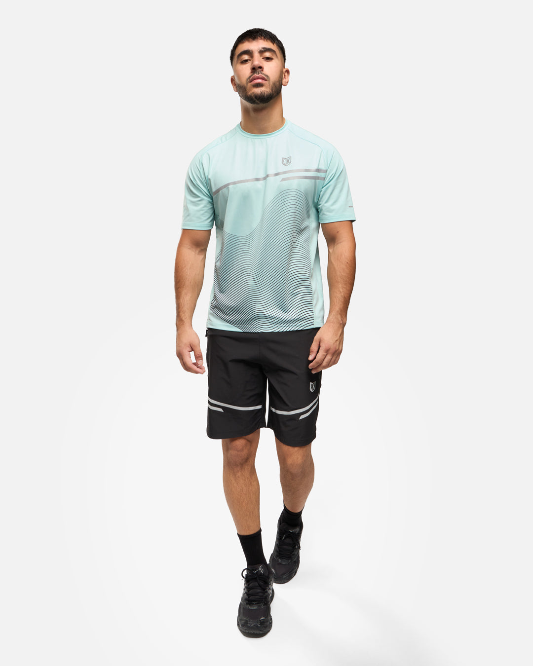 FK Speed ​​T-shirt/Shorts Set - Green/Black
