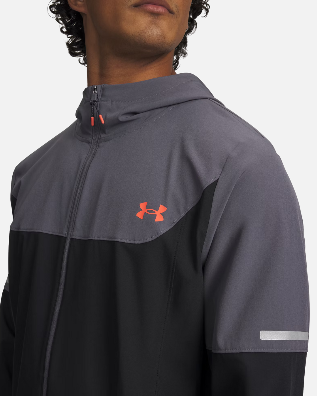 FootkornerUnder Armour Laufjacke Tech Utility Gewebe - Schwarz/Grau