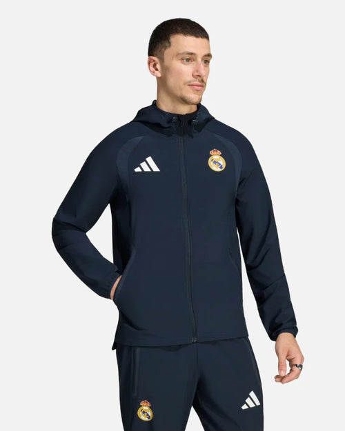 Veste Real Madrid Tiro Travel 2026/2027- Bleu - Footkorner