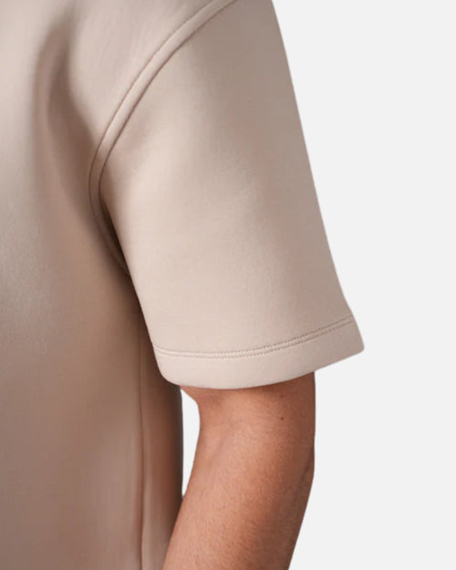 Completo T-shirt e Pantaloncini Basic - Beige - Footkorner