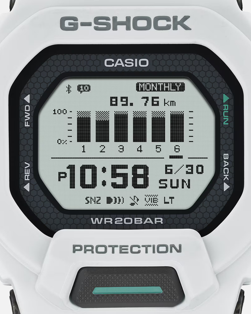 Montre Casio G-squad - Blanc/Noir - Footkorner