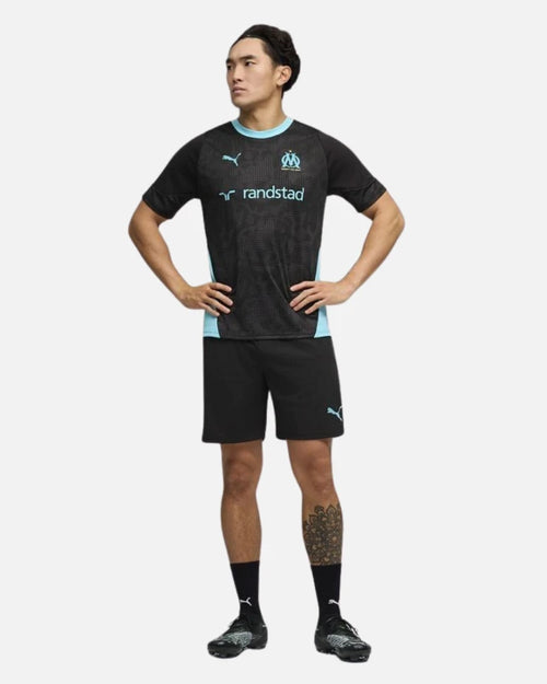 Pantalón corto de entrenamiento OM - Negro - Footkorner